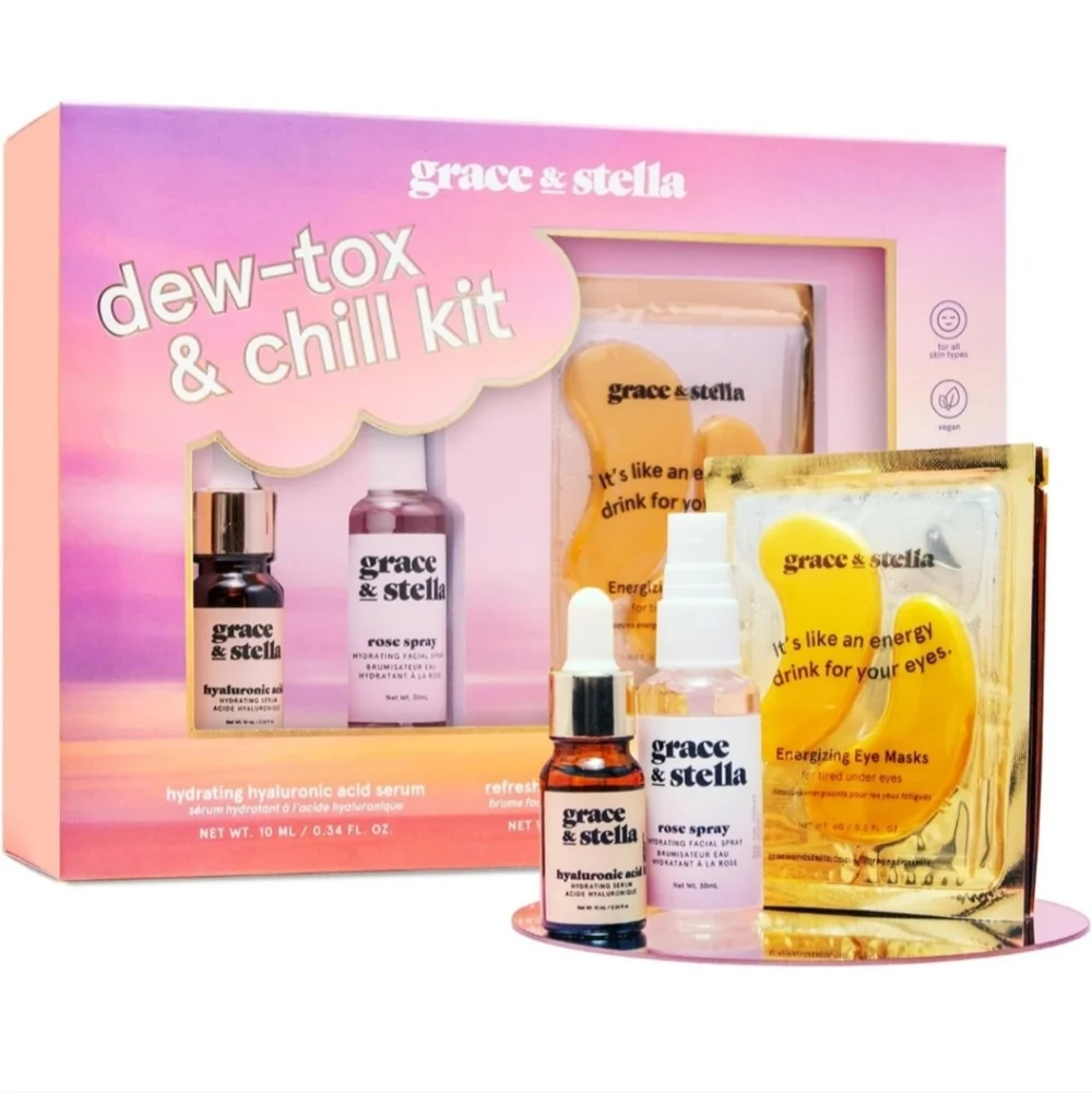 Gold Eye Masks, Hyaluronic Acid Serum